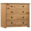 vidaXL Side Cabinet | Natural | Solid pinewood | Medium | Side Table