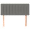 vidaXL Headboard Dark Grey 100x5x78/88 cm Fabric