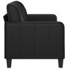 vidaXL 2-Seater Sofa Black 140 cm Faux Leather