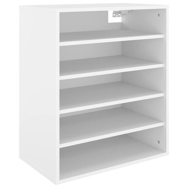 vidaXL Shoe Cabinet White 60x35x70 cm Engineered Wood