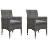 vidaXL 5 Piece Garden Dining Set Grey