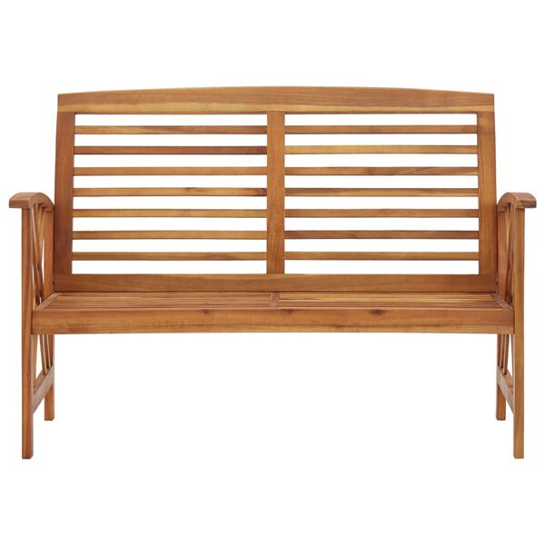 vidaXL Garden Bench with Cushions 119 cm Solid Acacia Wood