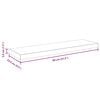vidaXL Floating Wall Shelf Black 80x23.5x3.8 cm MDF
