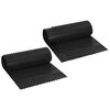 vidaXL Dimpled Drainage Sheet 2 pcs Black 0.5 x 20 m HDPE