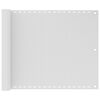 vidaXL Balcony Screen HDPE 75x400 cm White