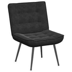 vidaXL Relaxing Chair Black 64x74x84 cm Velvet