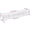 vidaXL Gabion Raised Bed Galvanised Steel 450x30x60 cm
