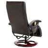 vidaXL Massage Chair Brown Faux Leather