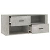 vidaXL TV Cabinet Concrete Grey 100x35x40 cm Engineered Wood