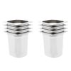vidaXL Gastronorm Containers 8 pcs GN 1/6 200 mm Stainless Steel
