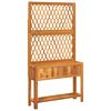 vidaXL Planter with Trellis and Shelf 100x32x185 cm Solid Wood Acacia