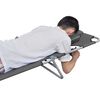 vidaXL Foldable Sunlounger with Head Cushion Adjustable Backrest Grey
