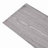vidaXL Flooring Planks 18 pcs Dark Grey 5.26 m&sup2; PVC
