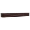 vidaXL Raised Bed Brown 400 x 80 x 44 cm Steel