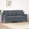 vidaXL 2-Seater Sofa Dark Grey 140 cm Velvet