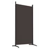 vidaXL 6-Panel Room Divider Brown 520x180 cm Fabric