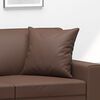 vidaXL Throw Pillows 2 pcs Brown 40x40 cm Faux Leather