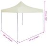 vidaXL Cream Foldable Tent 3 x 3 m