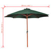 vidaXL Garden Parasol Green 258 cm
