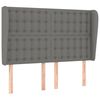 vidaXL Headboard with Ears Dark Grey 147 cm Fabric