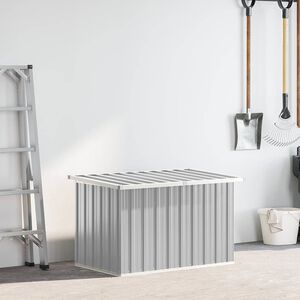vidaXL Garden Storage Box Grey 109x67x65 cm