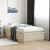 vidaXL Bed Frame without Mattress Sonoma Oak 90x190 cm Single