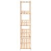 vidaXL 5-Tier Storage Racks 2 pcs 170x38x170 cm Solid Pinewood 500 kg