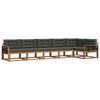 vidaXL Outdoor Sofa Set 6 pcs Natural and Anthracite