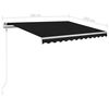 vidaXL Automatic Retractable Awning 350x250 cm Anthracite
