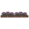 vidaXL Garden Raised Bed Galvanised Steel 600x80x45 cm Brown