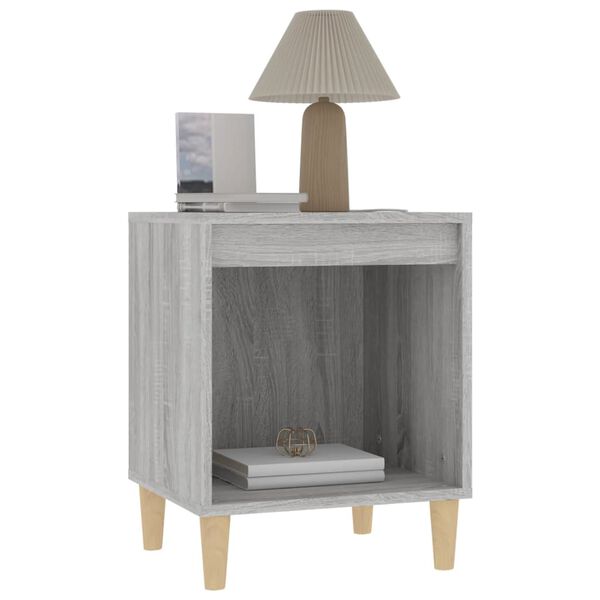 vidaXL Bedside Cabinet Grey Sonoma 40x35x50 cm