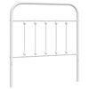 vidaXL Metal Replace Headboard White 90 cm