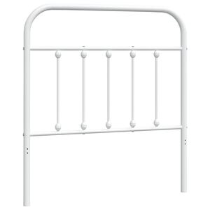 vidaXL Metal Replace Headboard White 90 cm