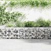 vidaXL Gabion Wall with Covers Galvanised Steel 300x50x50 cm