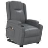 vidaXL Stand up Massage Chair Anthracite Faux Leather