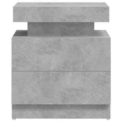 vidaXL Bedside Cabinet Concrete Grey 45x35x52 cm Engineered Wood