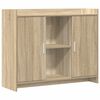 vidaXL Sideboard Sonoma Oak 98.5 x 33 x 80 cm Engineered Wood