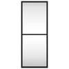 vidaXL Wall Mirror Black 20x50 cm Rectangle Iron