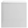 vidaXL Bedside Cabinet High Gloss White 40x30x30 cm Engineered Wood
