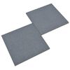 vidaXL Fall Protection Tiles 18 pcs Rubber 50x50x3 cm Grey