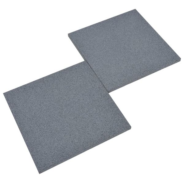 vidaXL Fall Protection Tiles 18 pcs Rubber 50x50x3 cm Grey