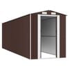 vidaXL Garden Shed Dark Brown 192x689x223 cm Galvanised Steel