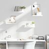 vidaXL Floating Wall Shelves 4 pcs High Gloss White 40x23x3.8 cm MDF