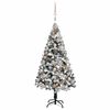 vidaXL Artificial Pre-lit Christmas Tree with Ball Set Green 150 cm PVC