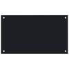 vidaXL Kitchen Backsplashes 2 pcs Black 70x50 cm Tempered Glass