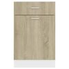 vidaXL Drawer Bottom Cabinet Lyon Sonoma Oak 50x46x81.5 cm Engineered Wood