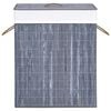 vidaXL Bamboo Laundry Basket Grey 83 L