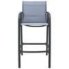 vidaXL Garden Bar Chairs 4 pcs Grey Textilene