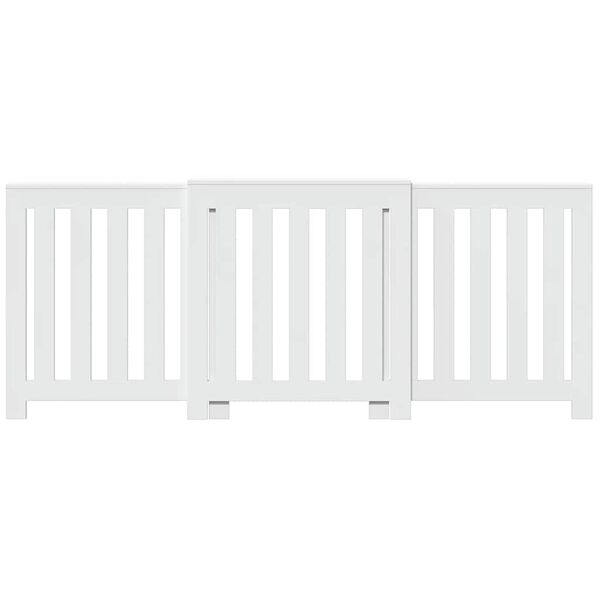 vidaXL Radiator Cover White 205x21.5x83.5 cm Engineered Wood