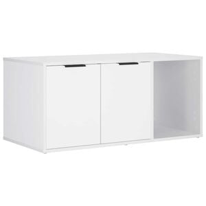 vidaXL Cat Crate Furniture White 100 x 49 x 45 cm Engineered Wood